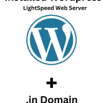 Installed WordPress Website ( LightSpeed Web Server ) + .in Domain – 1 Year Validity
